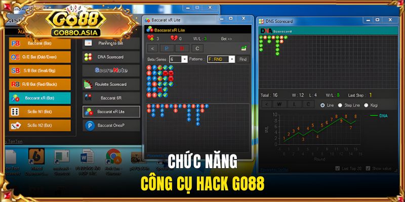 Chức năng công cụ hack GO88